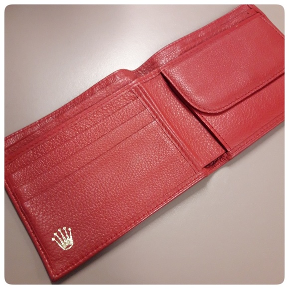 rolex leather wallet